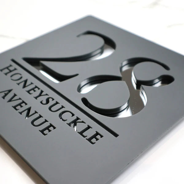 Mr Plaques Bellissima S1 A5 Floating House Sign