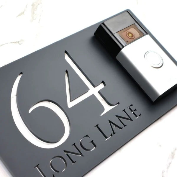 Mr Plaques Personalised Door Bell House Sign (RH)