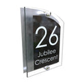 Mr Plaques Arched A5 Acrylic House Sign 200 × 130mm