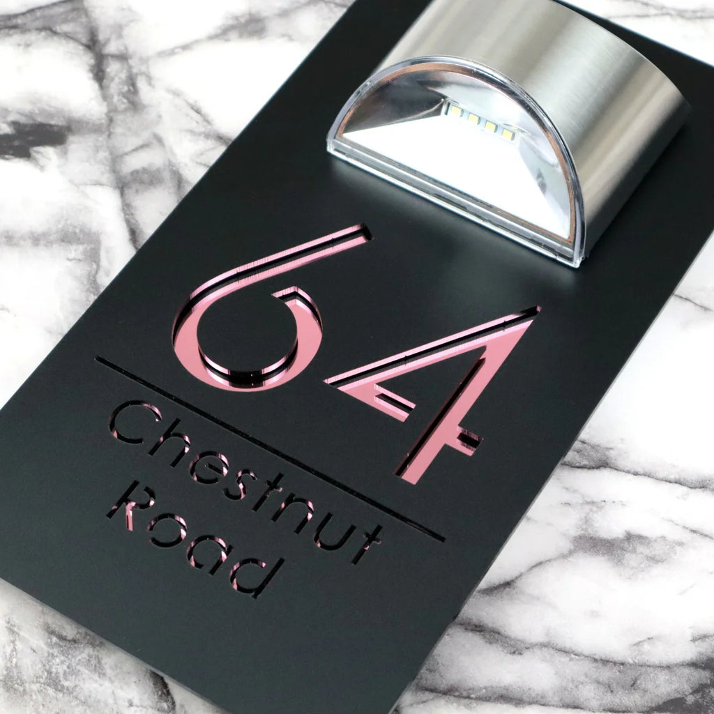 Bellissima LED A4 House Sign (BLACK)