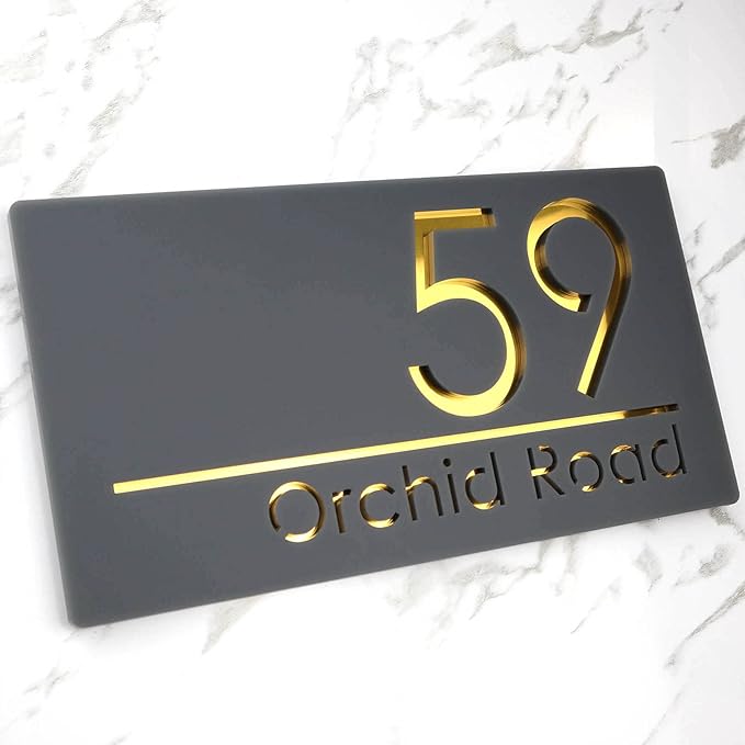 Mr Plaques Bellissima H1 A4 House Sign