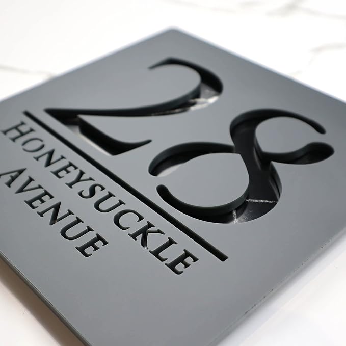 Mr Plaques Bellissima S1 A5 Floating House Sign