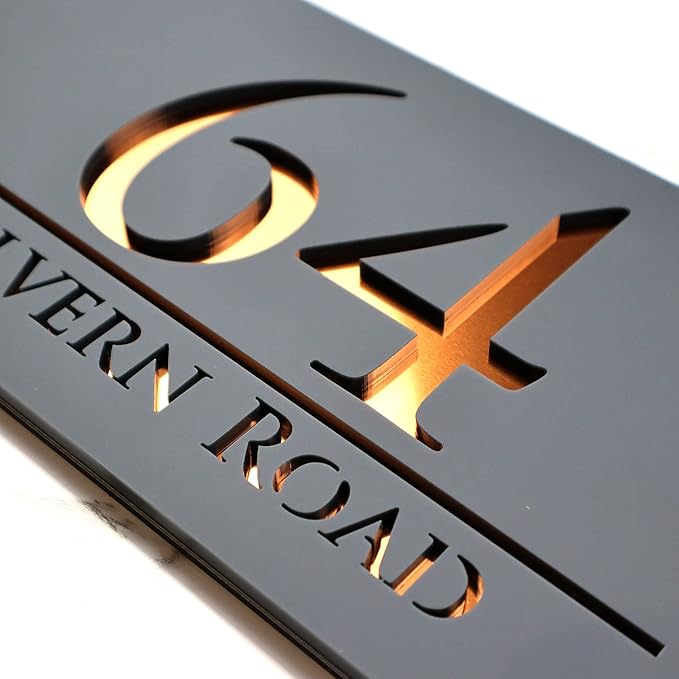 Mr Plaques Bellissima H3 F32 Floating House Sign 300 × 160mm