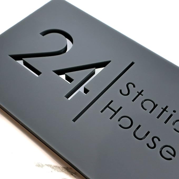 Mr Plaques Bellissima H2 Floating House Sign 300 × 160mm