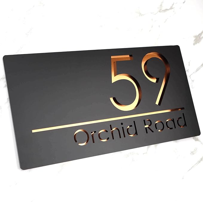 Mr Plaques Bellissima H1 A4 House Sign