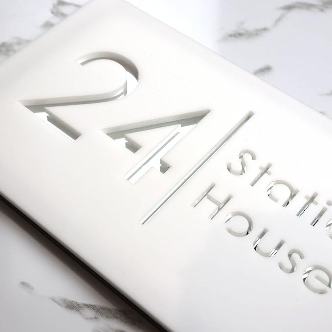 Mr Plaques Bellissima H2 Floating House Sign 300 × 160mm