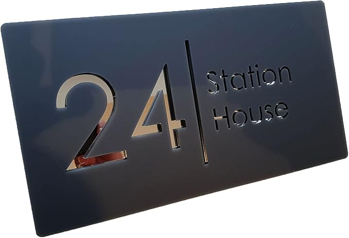 Mr Plaques Bellissima H2 Floating House Sign 300 × 160mm