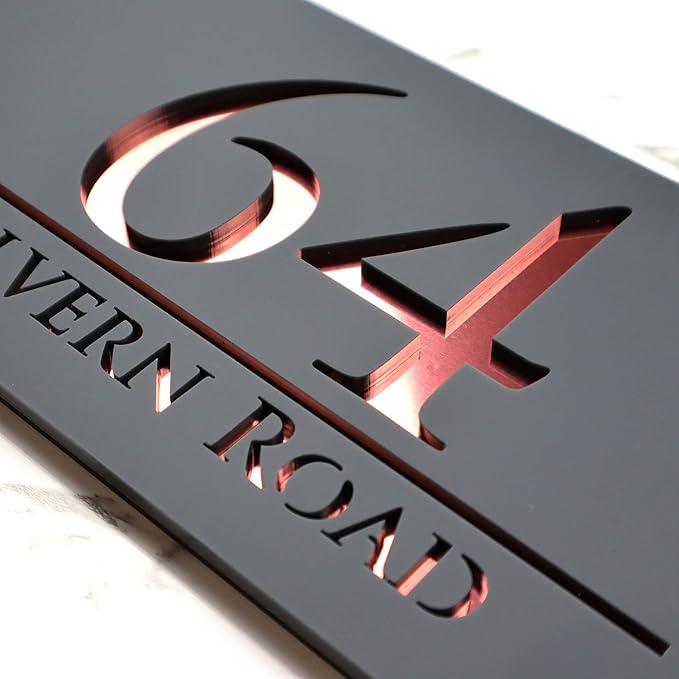 Mr Plaques Bellissima H3 F32 Floating House Sign 300 × 160mm