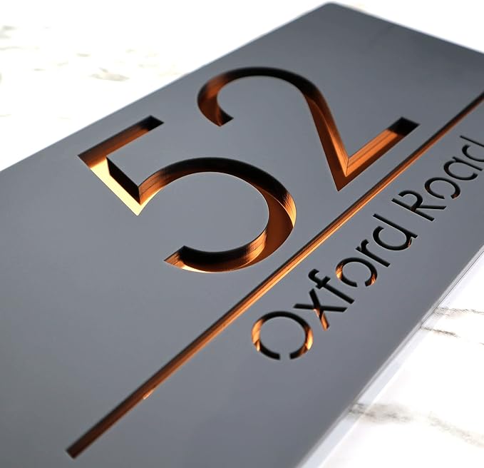 Mr Plaques Bellissima A4 F31 Floating House Sign 300 × 160mm