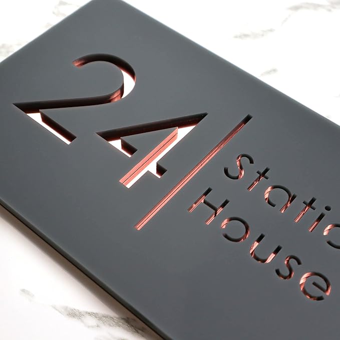 Mr Plaques Bellissima H2 Floating House Sign 300 × 160mm