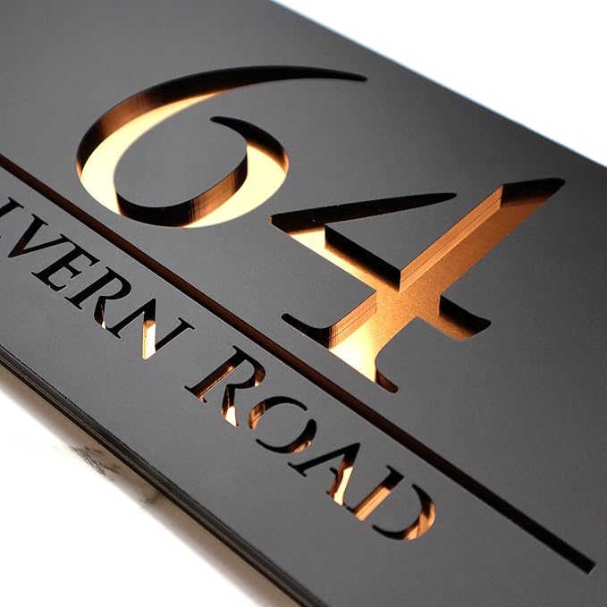 Mr Plaques Bellissima H3 F32 Floating House Sign 300 × 160mm