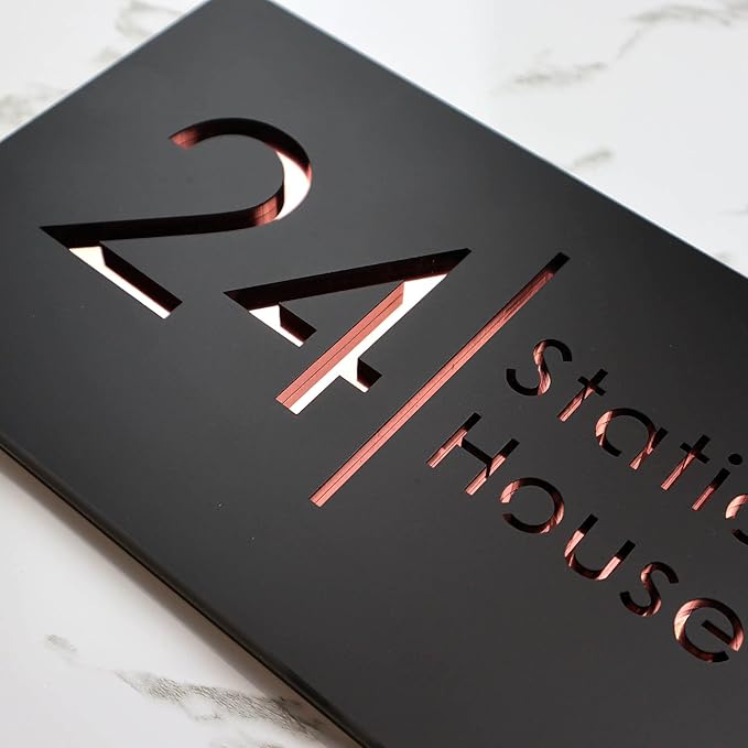 Mr Plaques Bellissima H2 Floating House Sign 300 × 160mm