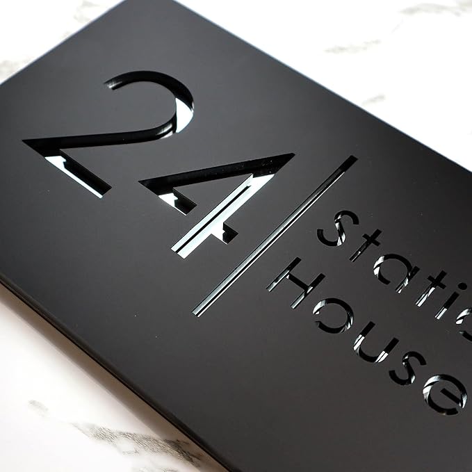 Mr Plaques Bellissima H2 Floating House Sign 300 × 160mm