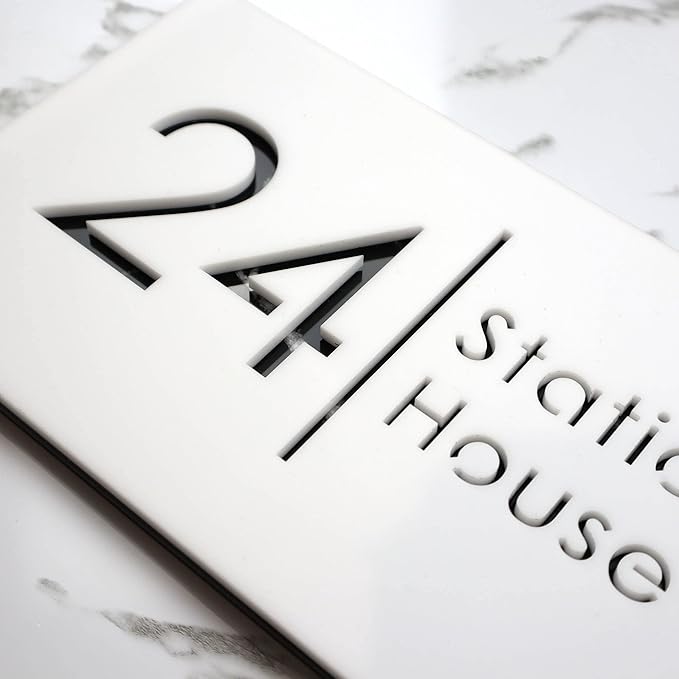 Mr Plaques Bellissima H2 Floating House Sign 300 × 160mm
