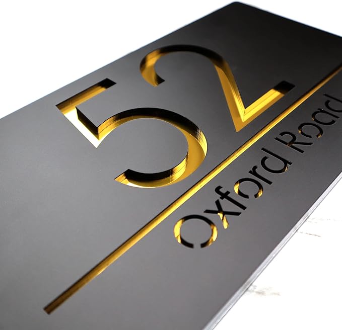 Mr Plaques Bellissima A4 F31 Floating House Sign 300 × 160mm