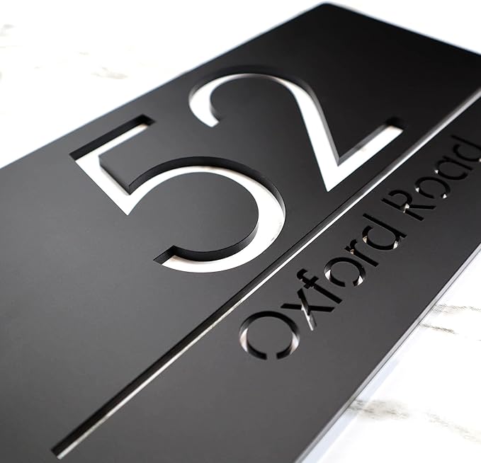 Mr Plaques Bellissima A4 F31 Floating House Sign 300 × 160mm