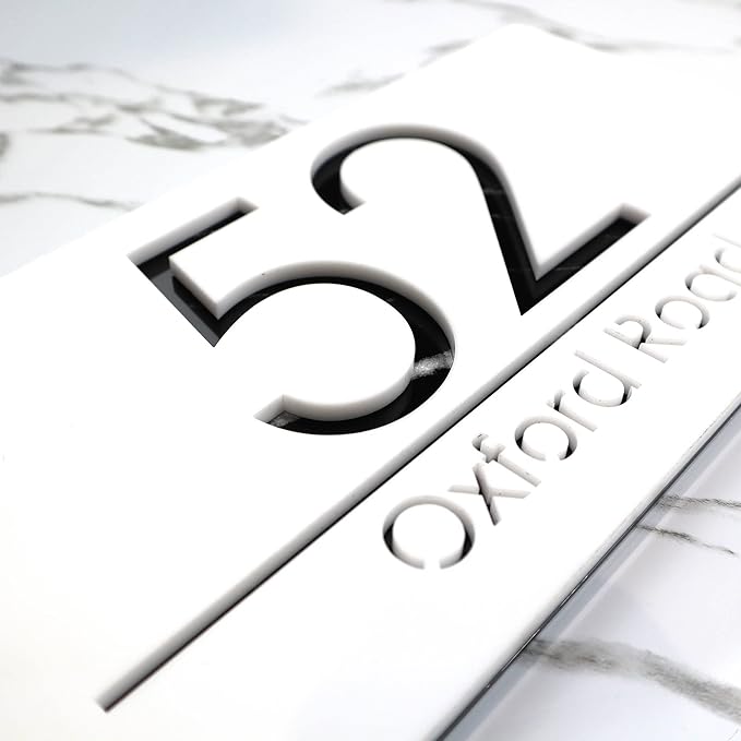 Mr Plaques Bellissima A4 F31 Floating House Sign 300 × 160mm