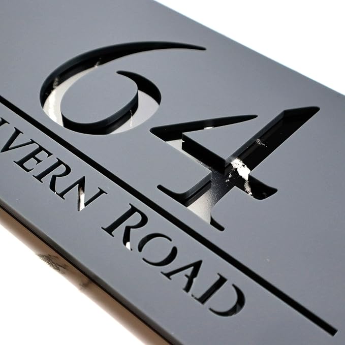 Mr Plaques Bellissima H3 F32 Floating House Sign 300 × 160mm