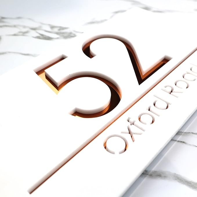 Mr Plaques Bellissima A4 F31 Floating House Sign 300 × 160mm