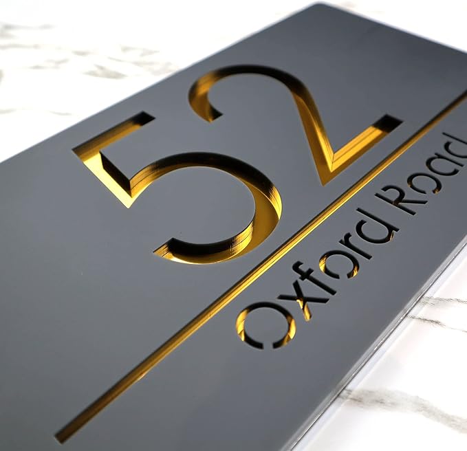 Mr Plaques Bellissima A4 F31 Floating House Sign 300 × 160mm
