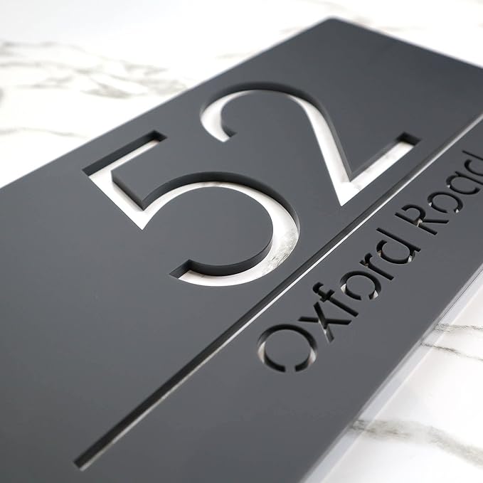 Mr Plaques Bellissima A4 F31 Floating House Sign 300 × 160mm