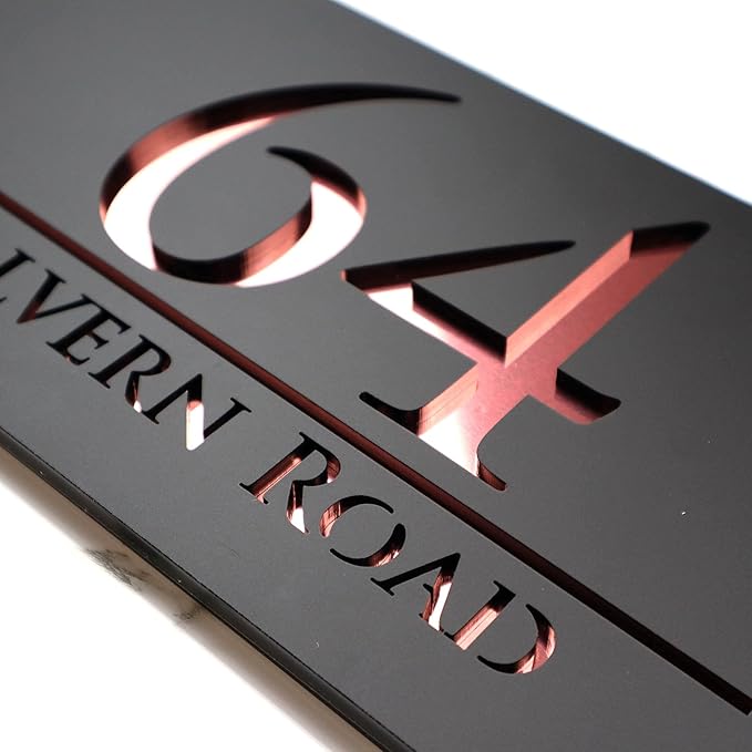 Mr Plaques Bellissima H3 F32 Floating House Sign 300 × 160mm
