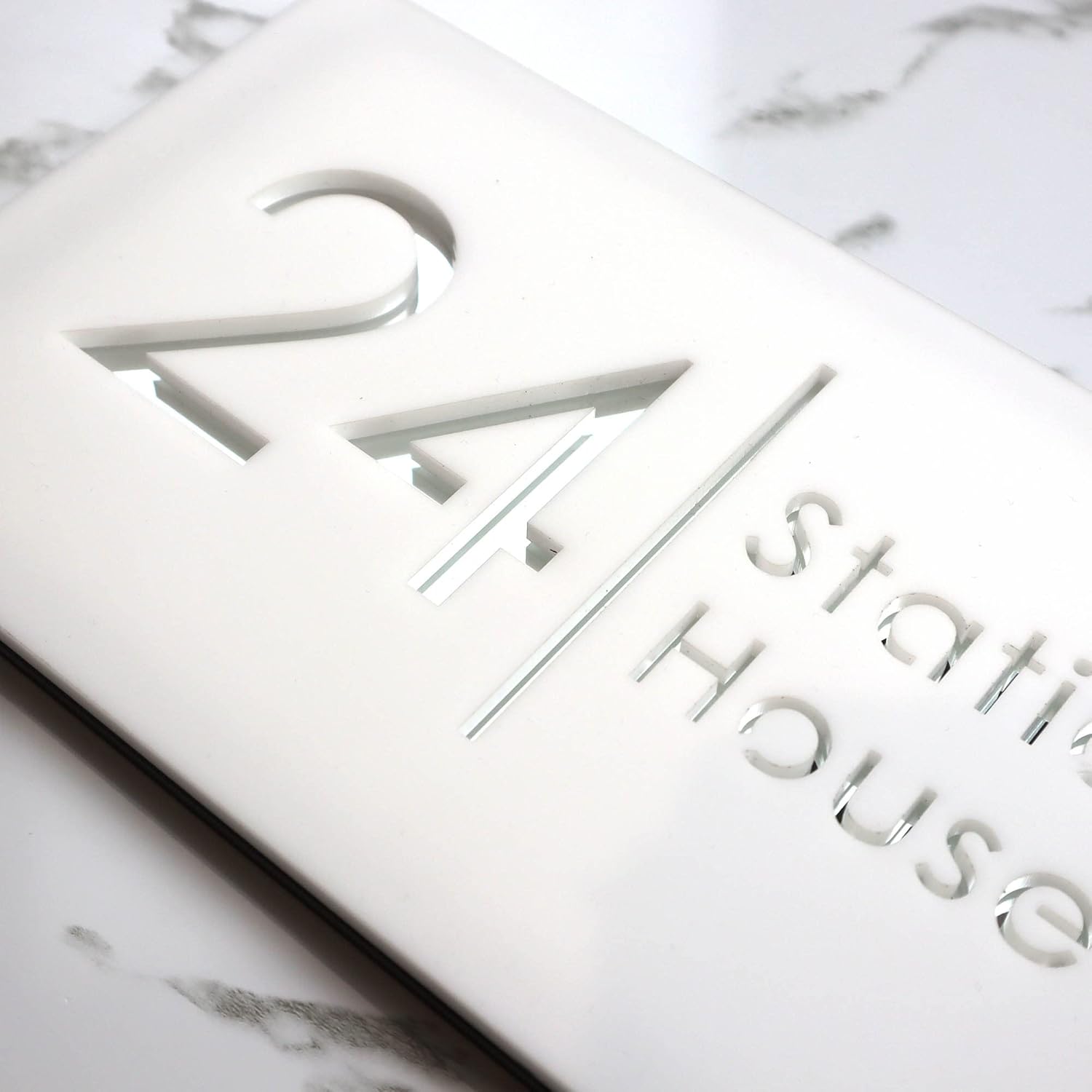 Mr Plaques Bellissima H2 Floating House Sign 300 × 160mm