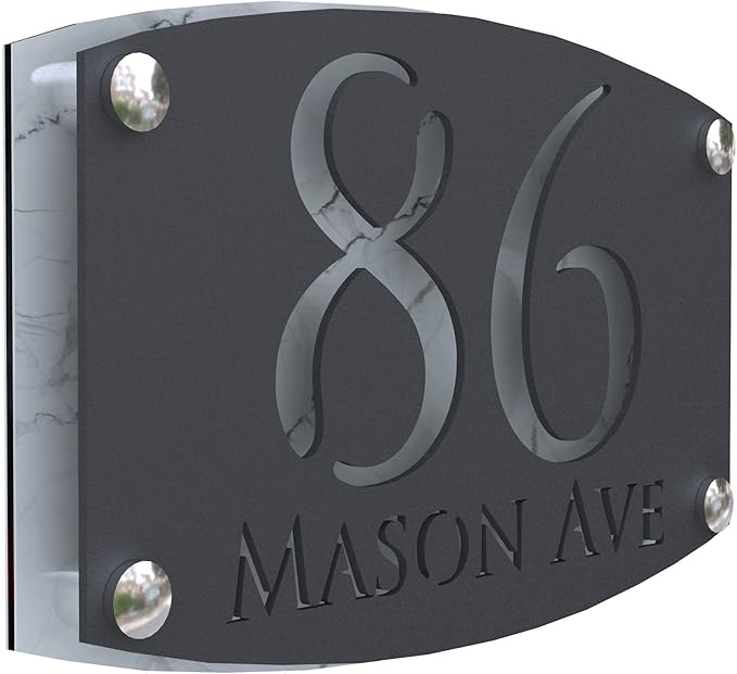 Mr Plaques Carino A4 F32 Floating House Sign 280 × 180mm