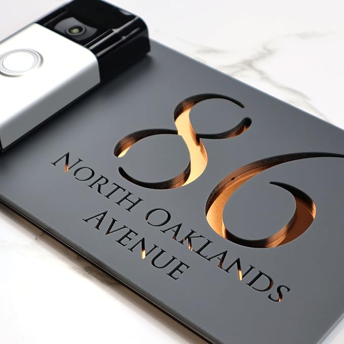 Mr Plaques Personalised Door Bell House Sign (LH)