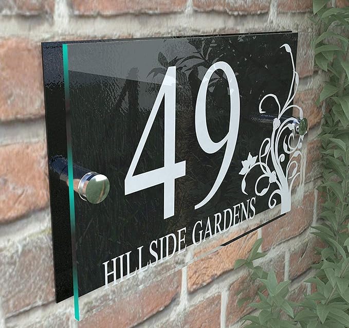 Mr Plaques Modern Decorative Perspex House Sign 200 × 130mm