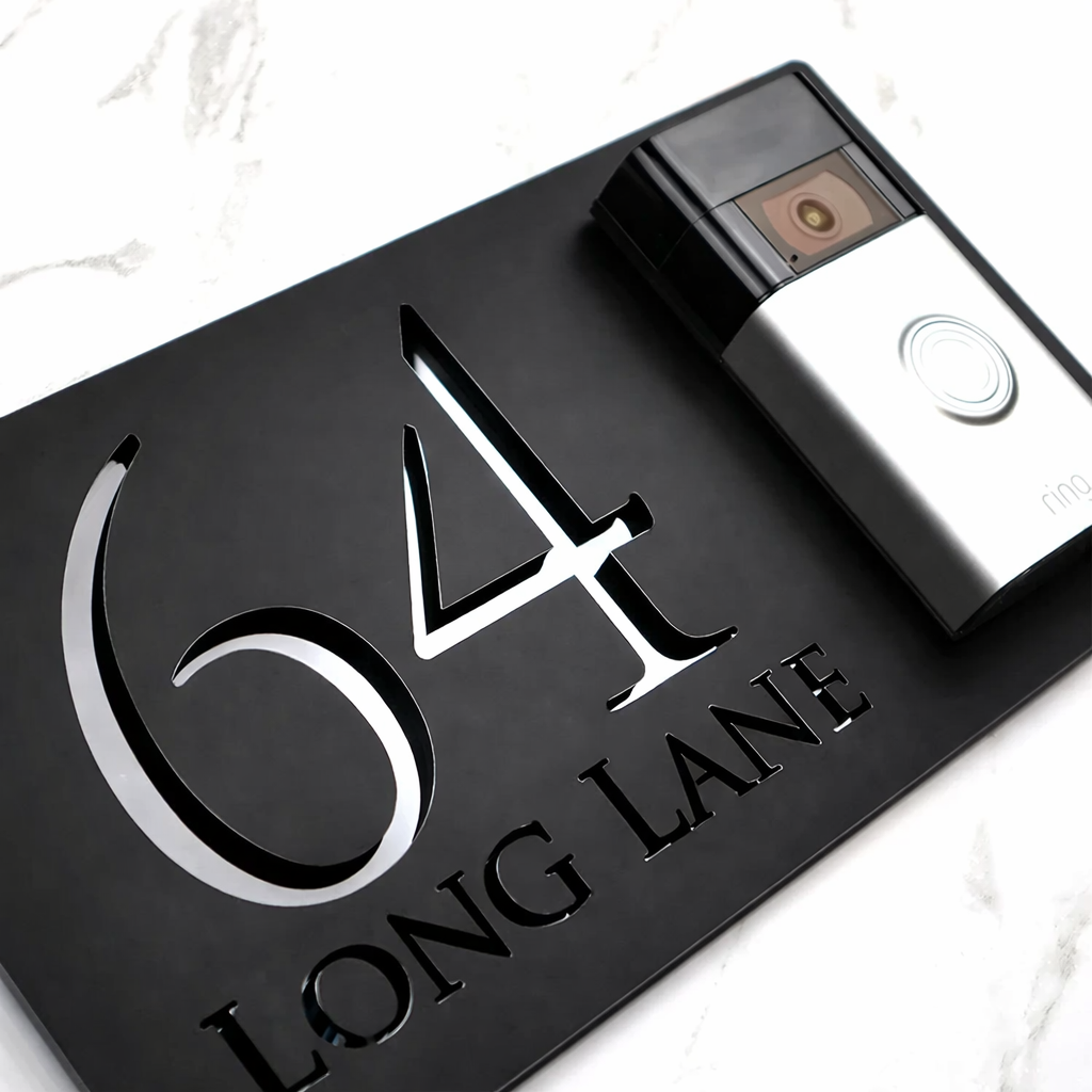 Mr Plaques Personalised Door Bell House Sign (RH)
