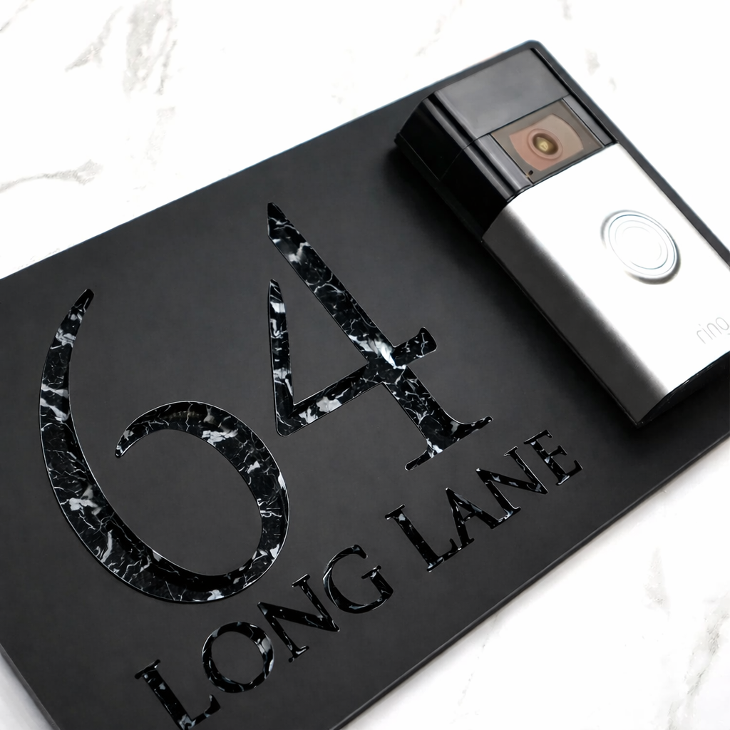 Mr Plaques Personalised Door Bell House Sign (RH)
