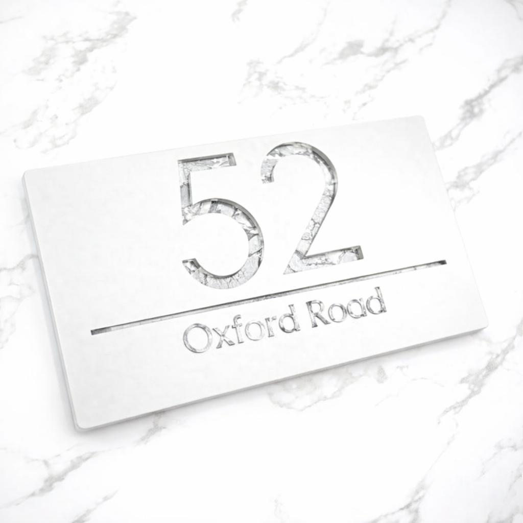 Mr Plaques Bellissima A4 F31 Floating House Sign 300 × 160mm