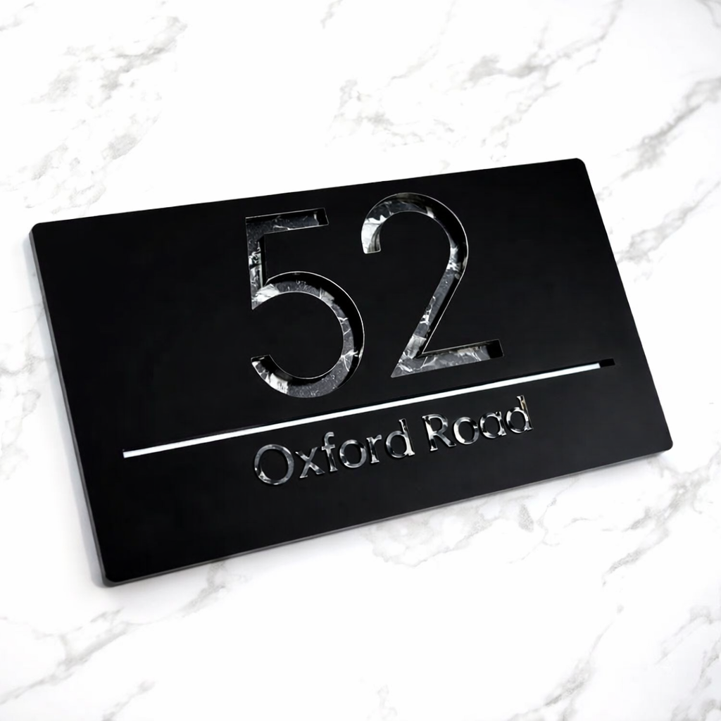 Mr Plaques Bellissima A4 F31 Floating House Sign 300 × 160mm