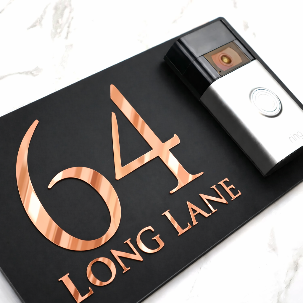 Mr Plaques Personalised Door Bell House Sign (RH)