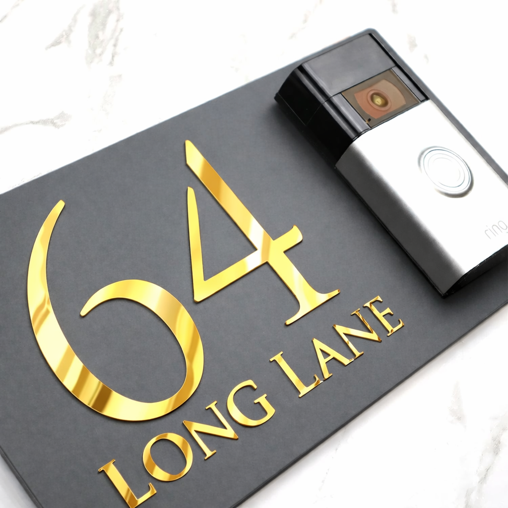 Mr Plaques Personalised Door Bell House Sign (RH)
