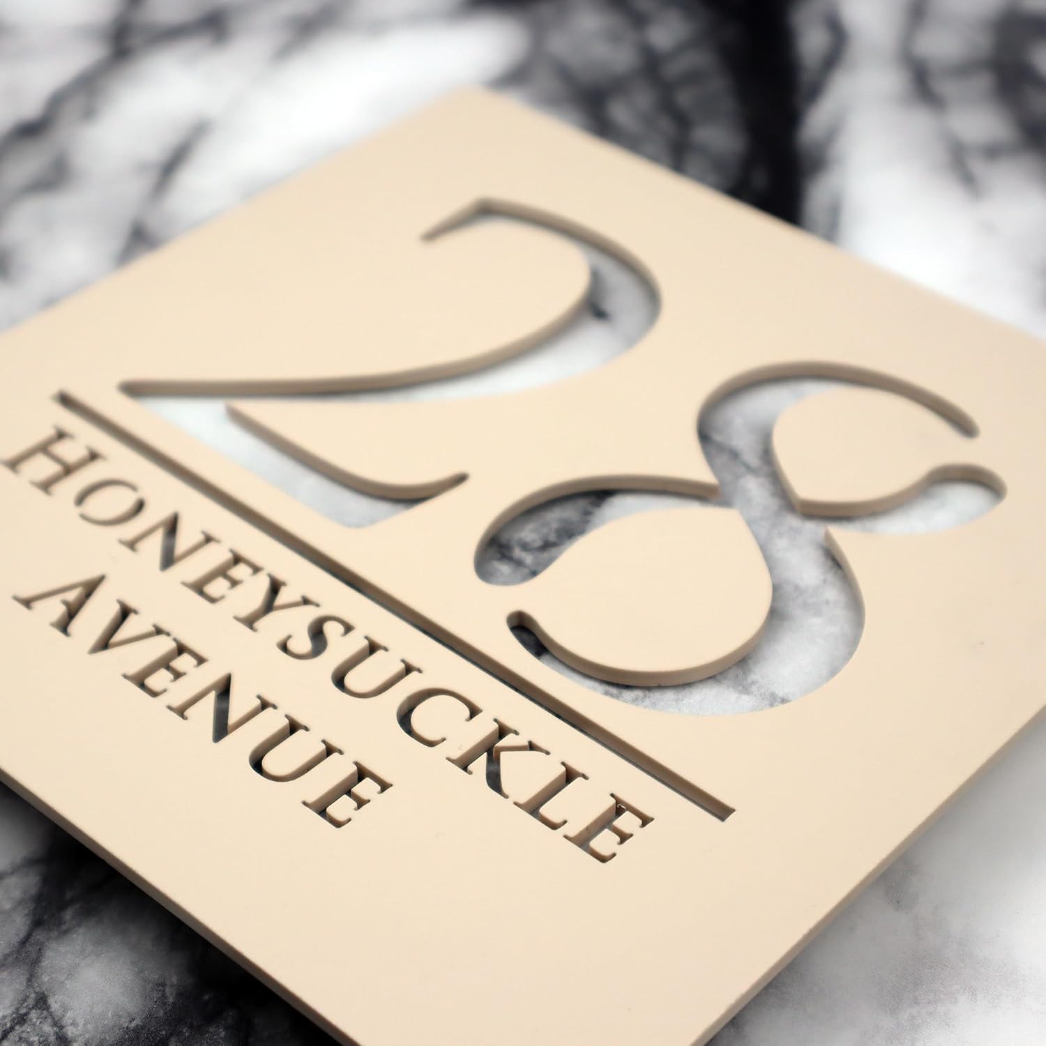 Mr Plaques Bellissima S1 A5 Floating House Sign