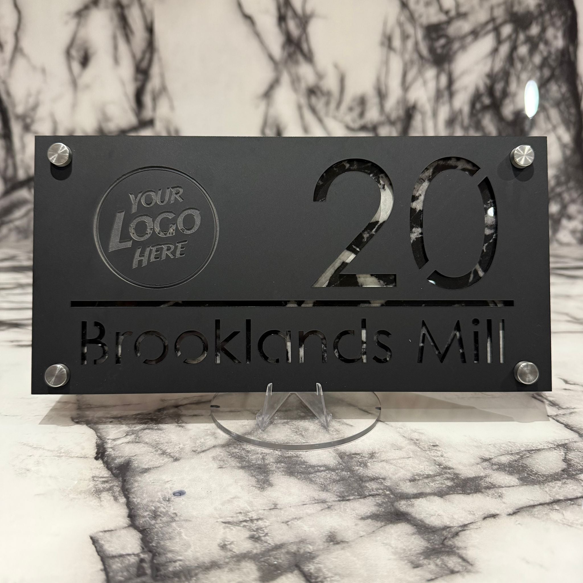 Personalised Luxe Any Logo Door Sign