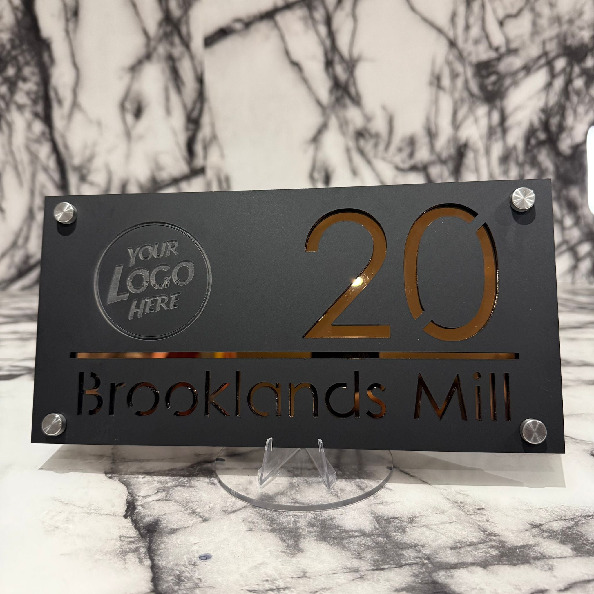 Personalised Luxe Any Logo Door Sign