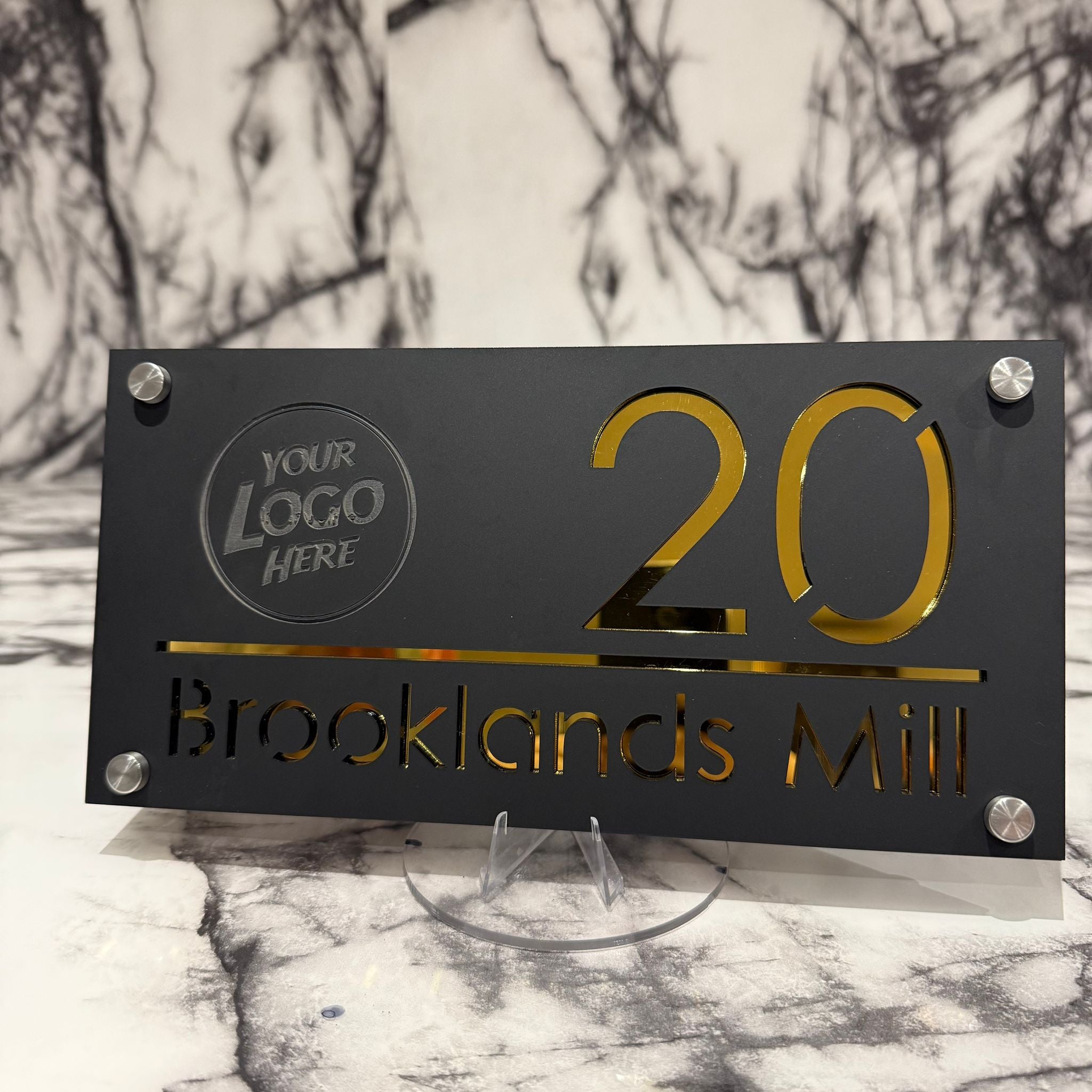 Personalised Luxe Any Logo Door Sign