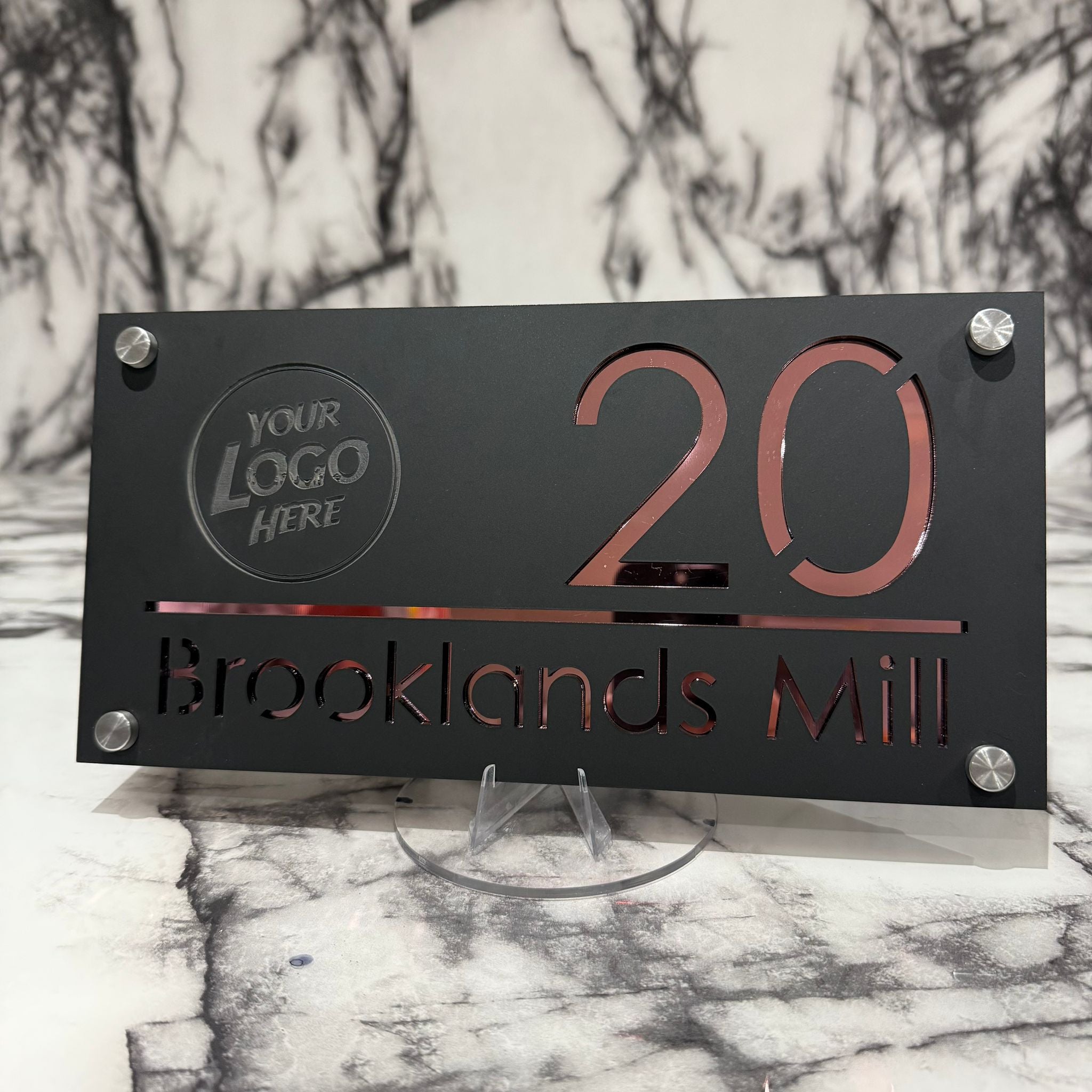 Personalised Luxe Any Logo Door Sign