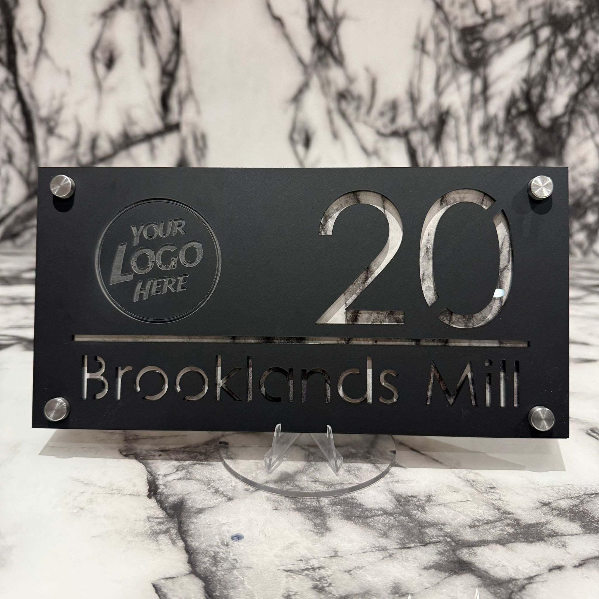 Personalised Luxe Any Logo Door Sign