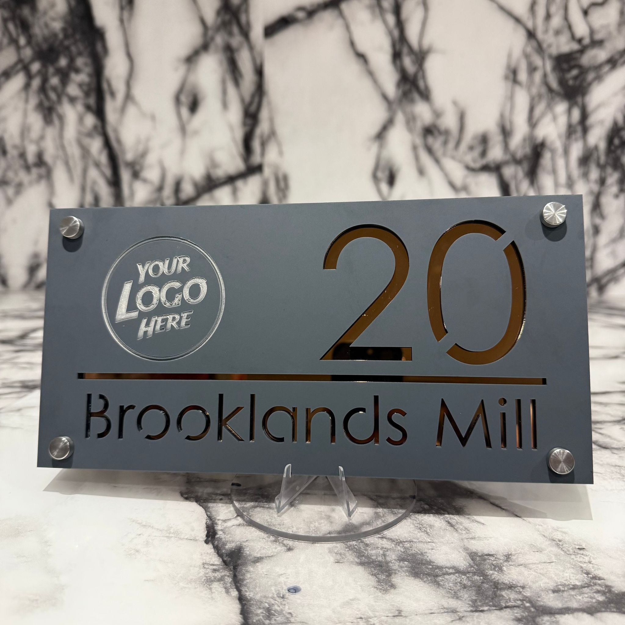 Personalised Luxe Any Logo Door Sign