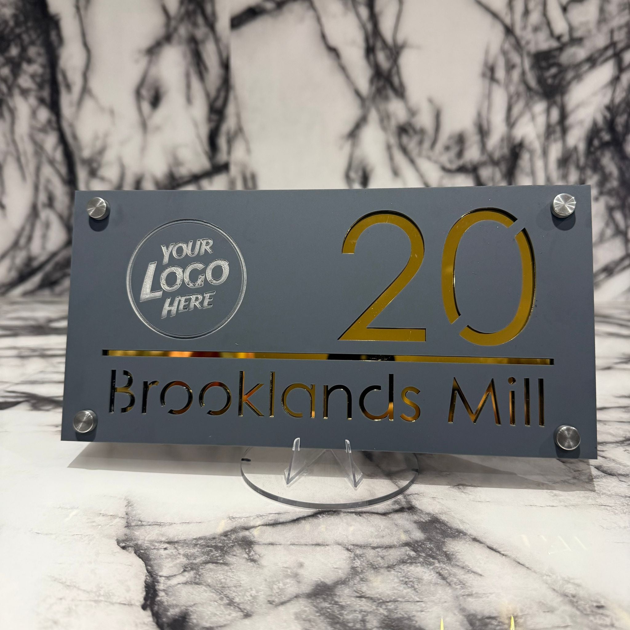 Personalised Luxe Any Logo Door Sign