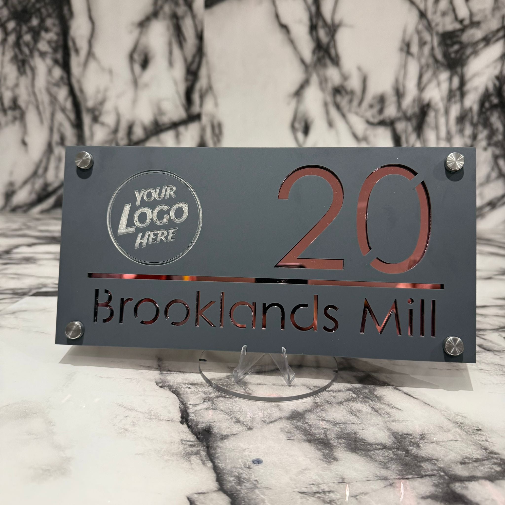 Personalised Luxe Any Logo Door Sign