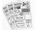 Personalised Santa Post Labels