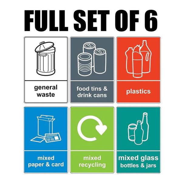 Mr Plaques Recycling Labels 150 × 100mm