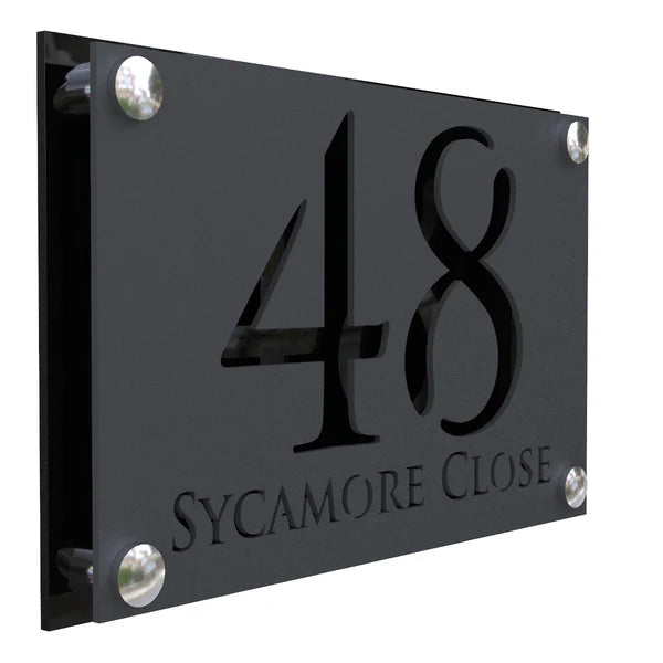 Mr Plaques Simpatico A4 F32 Floating House Sign 280 × 180mm