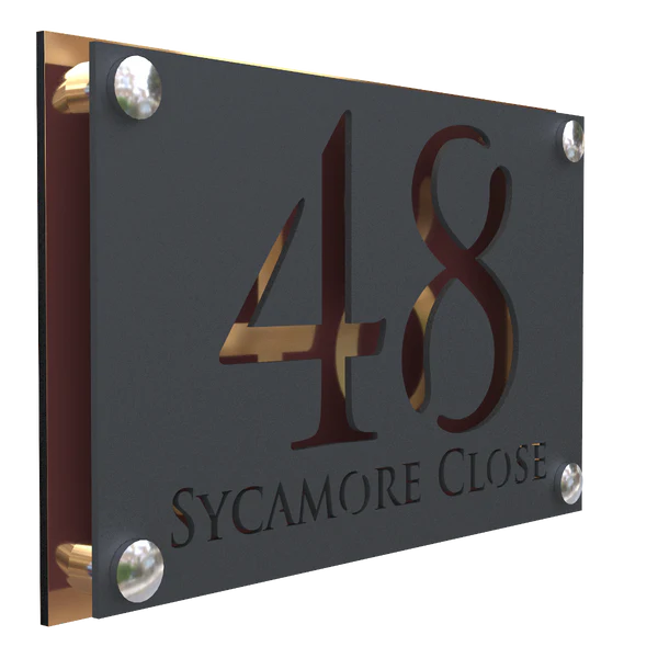 Mr Plaques Simpatico A4 F32 Floating House Sign 280 × 180mm