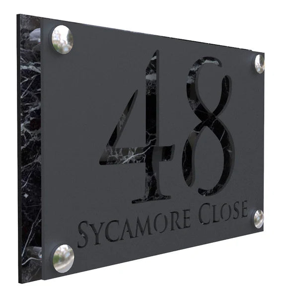 Mr Plaques Simpatico A4 F32 Floating House Sign 280 × 180mm